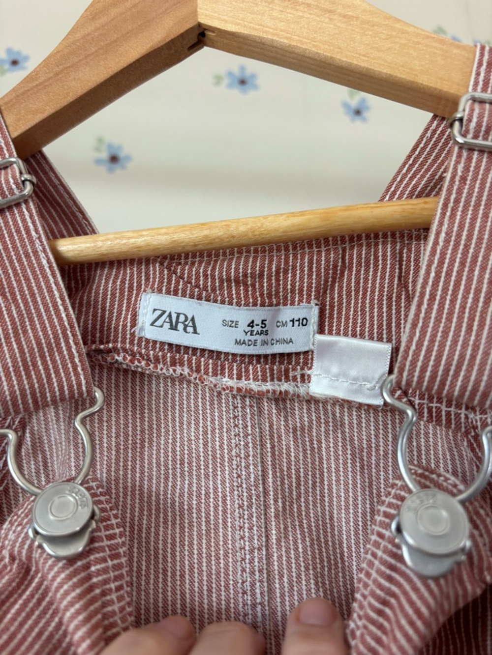 ZARA Red Striped Kids Overalls